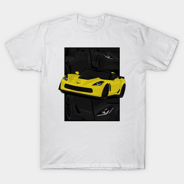 Z06 YELLOW T-Shirt by VENZ0LIC